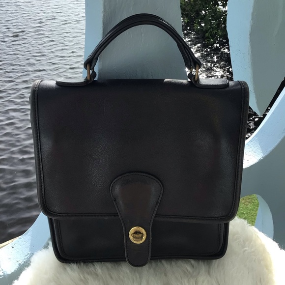 Vintage Coach All Weather Glove Tanned Cowhide Leather Station Tote Hand… - Picture 11 of 16